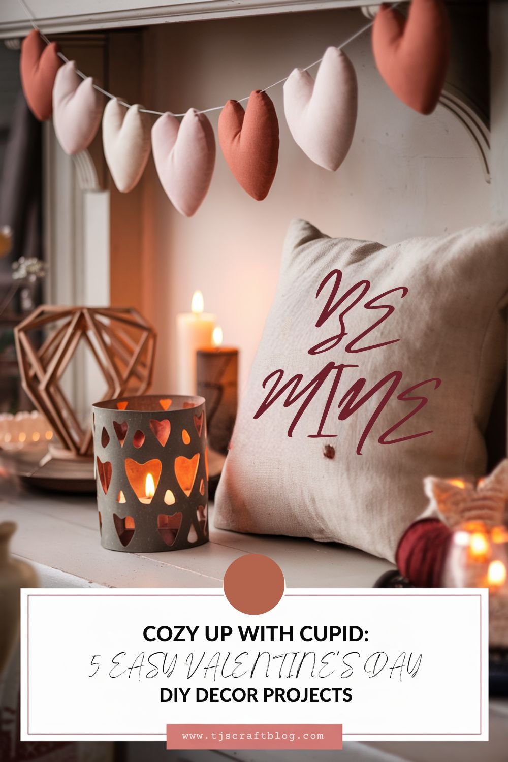 Cozy Up With Cupid Easy Valentines Day DIY Decor Projects Pin Creating your own Valentine's Day decorations is not only fun and affordable, it's also a wonderful way to personalize your home and make it feel extra special for the holiday. From heartfelt garlands to customized throw pillows, these DIY projects offer endless possibilities for expressing your unique style and creating a warm, inviting atmosphere. Plus, crafting can be a relaxing and mindful activity, allowing you to de-stress and tap into your creative side.