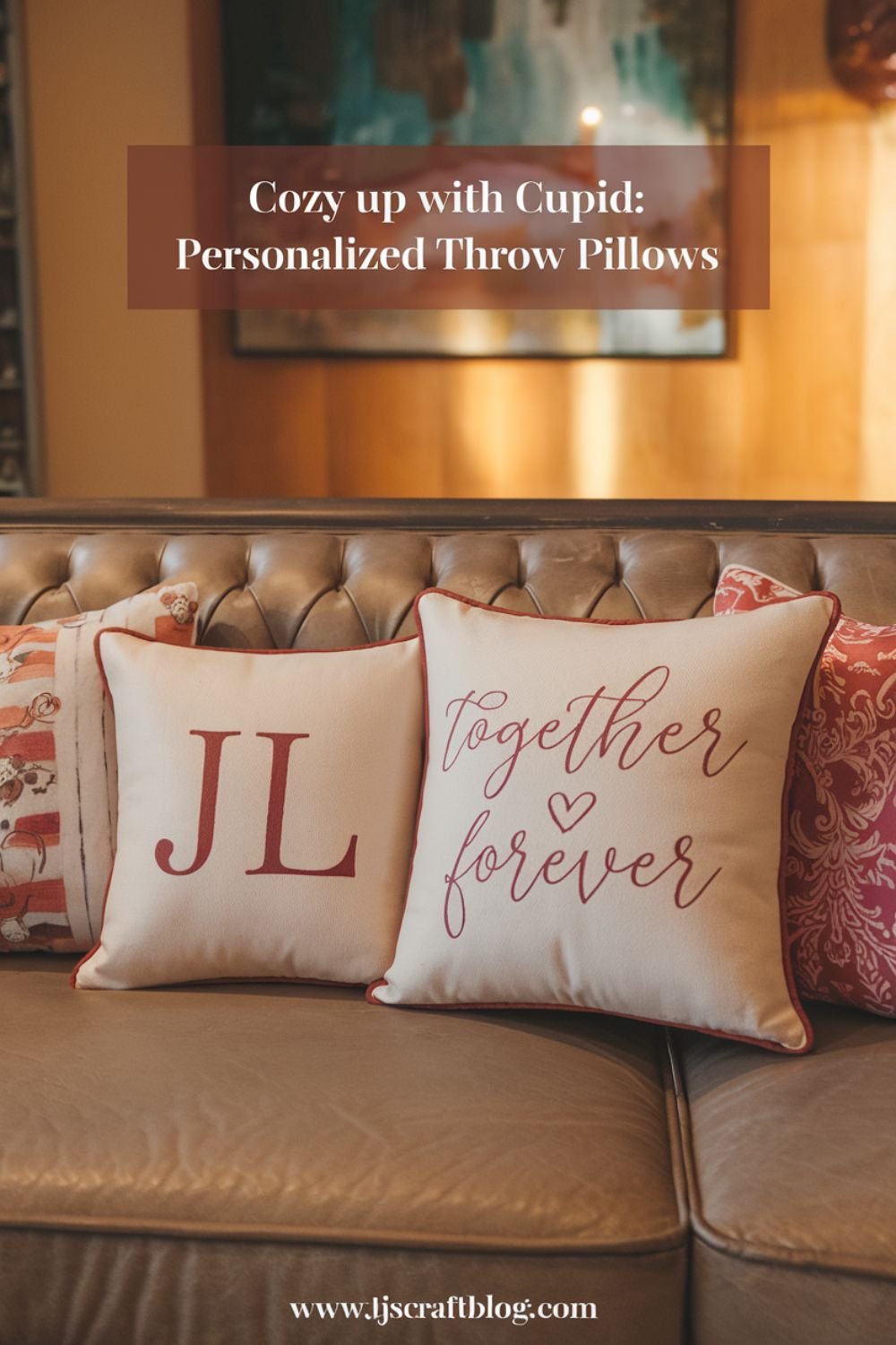 Cozy Up with Cupid_ Personalized Throw PIllows Add a cozy and personalized touch to your couch or bed with these adorable throw pillows. Customize them with romantic quotes, initials, or playful designs to create unique accents that reflect your love story.