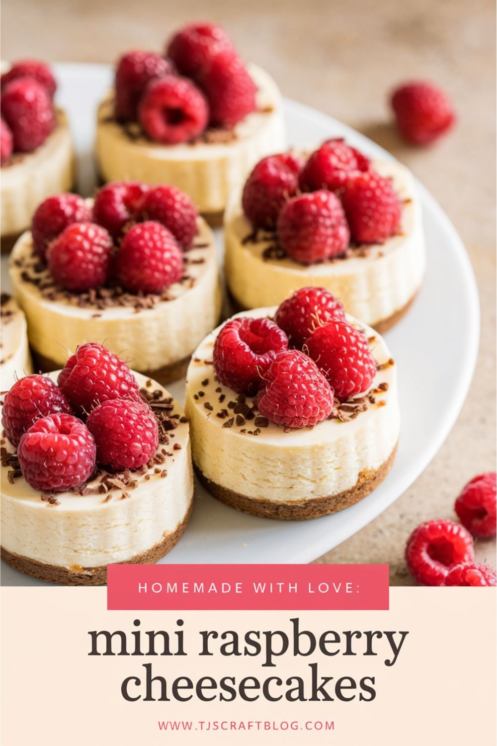 Mini Raspberry Cheesecakes Individual mini cheesecakes with a burst of raspberry flavor are the perfect portion-controlled treat.