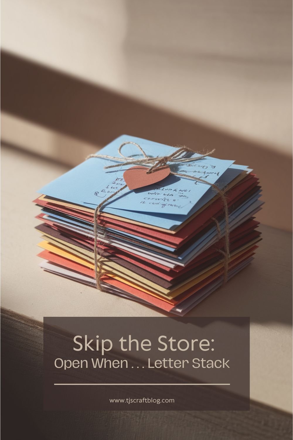 This heartfelt gift is all about expressing your love through words. Make a stack of letters for different moods or occasions, like "Open when you're feeling down" or "Open when you miss me."