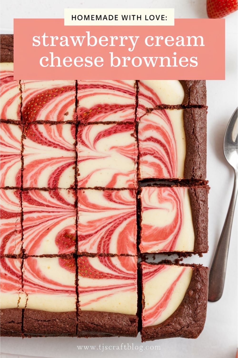 Strawberry Cream Cheese Swirled Brownies These brownies combine the richness of chocolate with a swirl of creamy strawberry goodness.