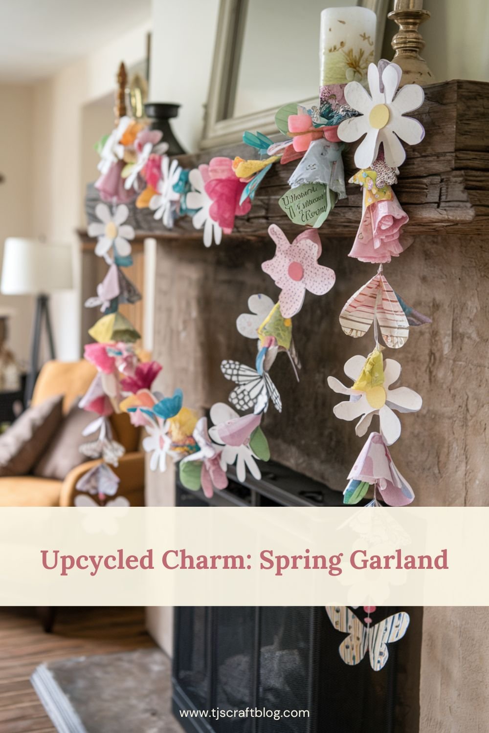 Give new life to old materials by creating a charming spring garland. This project is not only eco-friendly but also adds a touch of whimsy to your home.